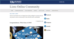 Desktop Screenshot of community.tcnj.edu