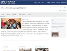 Tablet Screenshot of chineseprogram.pages.tcnj.edu