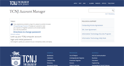 Desktop Screenshot of account.tcnj.edu