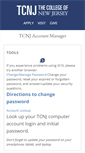 Mobile Screenshot of account.tcnj.edu