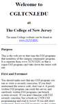 Mobile Screenshot of cgi.tcnj.edu