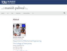 Tablet Screenshot of paliwal.pages.tcnj.edu